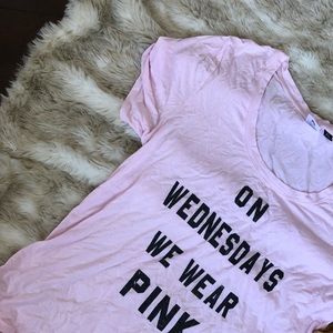Pink graphic tee